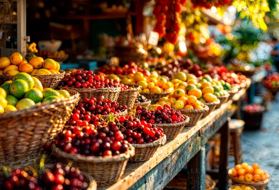 Fresh Fruit Market Display 1